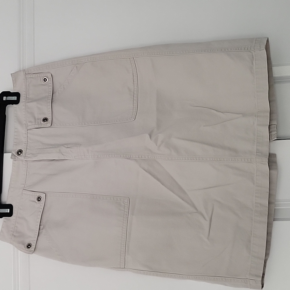 Casual Chino Cream Skirt
